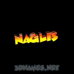 naglis in Black Background style - 3D name wallpaper