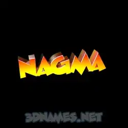 nagma in Black Background style - 3D name wallpaper