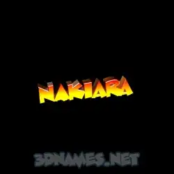 nakiara in Black Background style - 3D name wallpaper