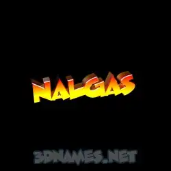 nalgas in Black Background style - 3D name wallpaper
