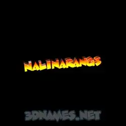nalinarangs in Black Background style - 3D name wallpaper