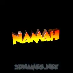 namah in Black Background style - 3D name wallpaper