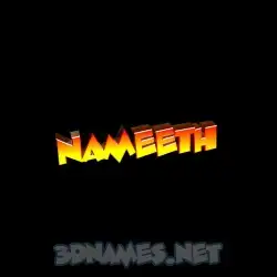 nameeth in Black Background style - 3D name wallpaper