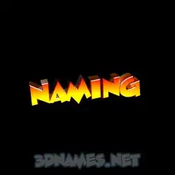 naming in Black Background style - 3D name wallpaper