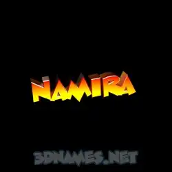 namira in Black Background style - 3D name wallpaper