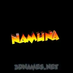 namuna in Black Background style - 3D name wallpaper