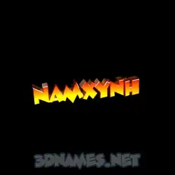 namxynh in Black Background style - 3D name wallpaper