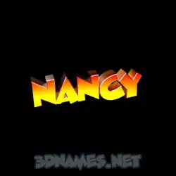 nancy in Black Background style - 3D name wallpaper