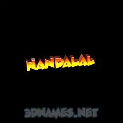 nandalal in Black Background style - 3D name wallpaper