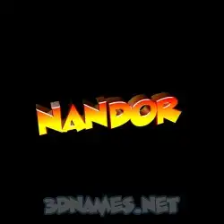 nandor in Black Background style - 3D name wallpaper