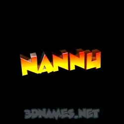nannu in Black Background style - 3D name wallpaper
