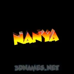 nanya in Black Background style - 3D name wallpaper