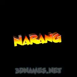 narang in Black Background style - 3D name wallpaper