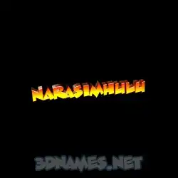narasimhulu in Black Background style - 3D name wallpaper
