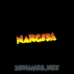 narcisa in Black Background style - 3D name wallpaper