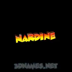 nardine in Black Background style - 3D name wallpaper