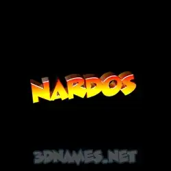 nardos in Black Background style - 3D name wallpaper