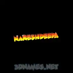 nareshdeepa in Black Background style - 3D name wallpaper