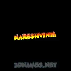 nareshvinta in Black Background style - 3D name wallpaper