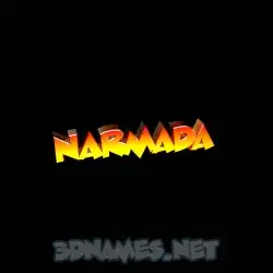 narmada in Black Background style - 3D name wallpaper