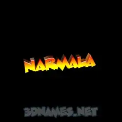 narmala in Black Background style - 3D name wallpaper
