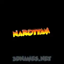 narottam in Black Background style - 3D name wallpaper