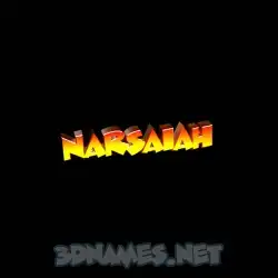 narsaiah in Black Background style - 3D name wallpaper