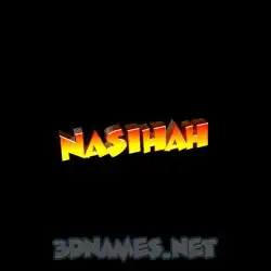 nasihah in Black Background style - 3D name wallpaper