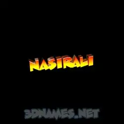nasirali in Black Background style - 3D name wallpaper