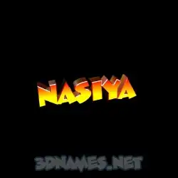 nasiya in Black Background style - 3D name wallpaper