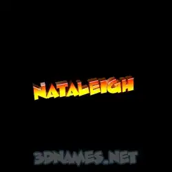 nataleigh in Black Background style - 3D name wallpaper