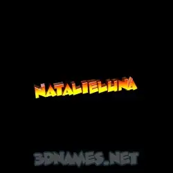 natalieluna in Black Background style - 3D name wallpaper