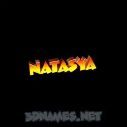 natasya in Black Background style - 3D name wallpaper