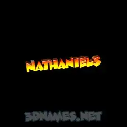 nathaniels in Black Background style - 3D name wallpaper