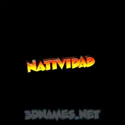 natividad in Black Background style - 3D name wallpaper