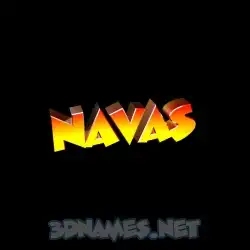 navas in Black Background style - 3D name wallpaper