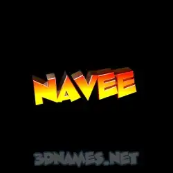 navee in Black Background style - 3D name wallpaper