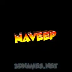 naveep in Black Background style - 3D name wallpaper