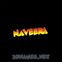naveera in Black Background style - 3D name wallpaper