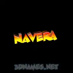 navera in Black Background style - 3D name wallpaper