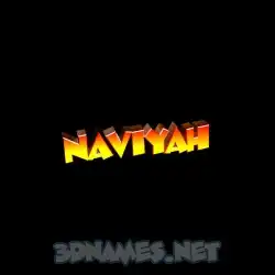 naviyah in Black Background style - 3D name wallpaper