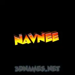 navnee in Black Background style - 3D name wallpaper