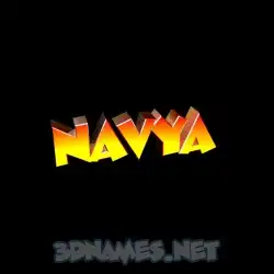 navya in Black Background style - 3D name wallpaper