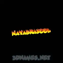 nayabrasool in Black Background style - 3D name wallpaper