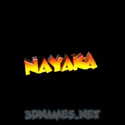 nayaka in Black Background style - 3D name wallpaper