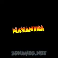 nayanika in Black Background style - 3D name wallpaper