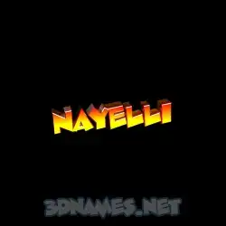 nayelli in Black Background style - 3D name wallpaper