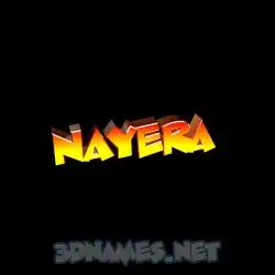 nayera in Black Background style - 3D name wallpaper