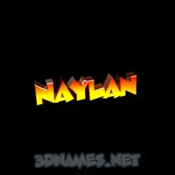 naylan in Black Background style - 3D name wallpaper
