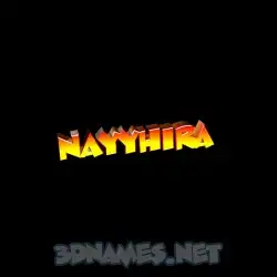 nayyhira in Black Background style - 3D name wallpaper